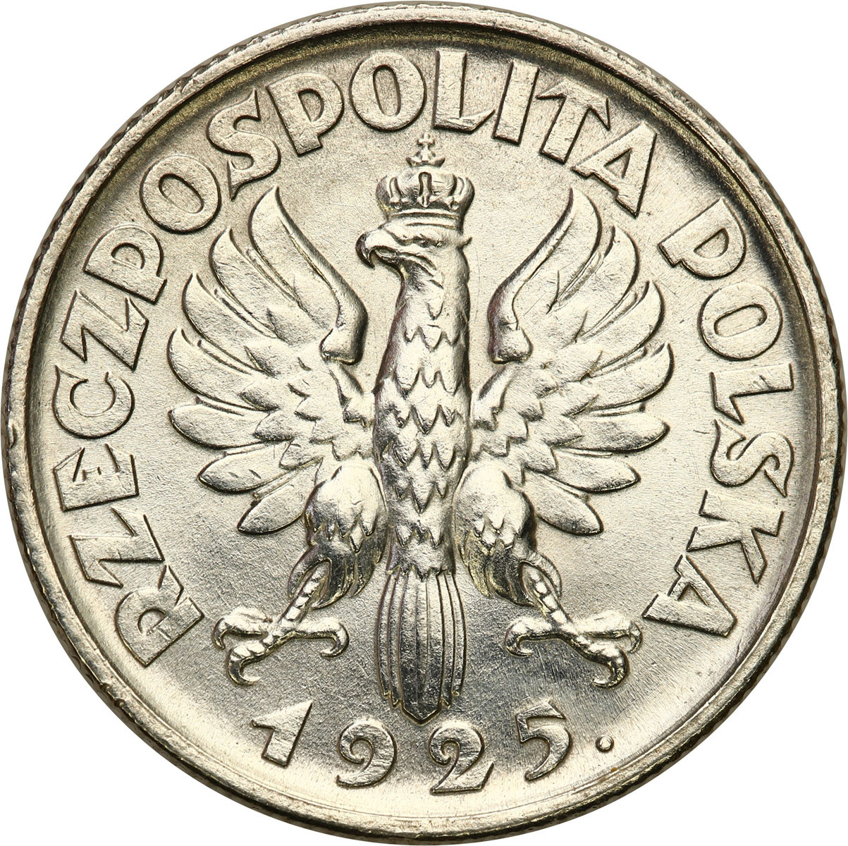 II RP. 1 złoty 1925, Londyn - PIĘKNE